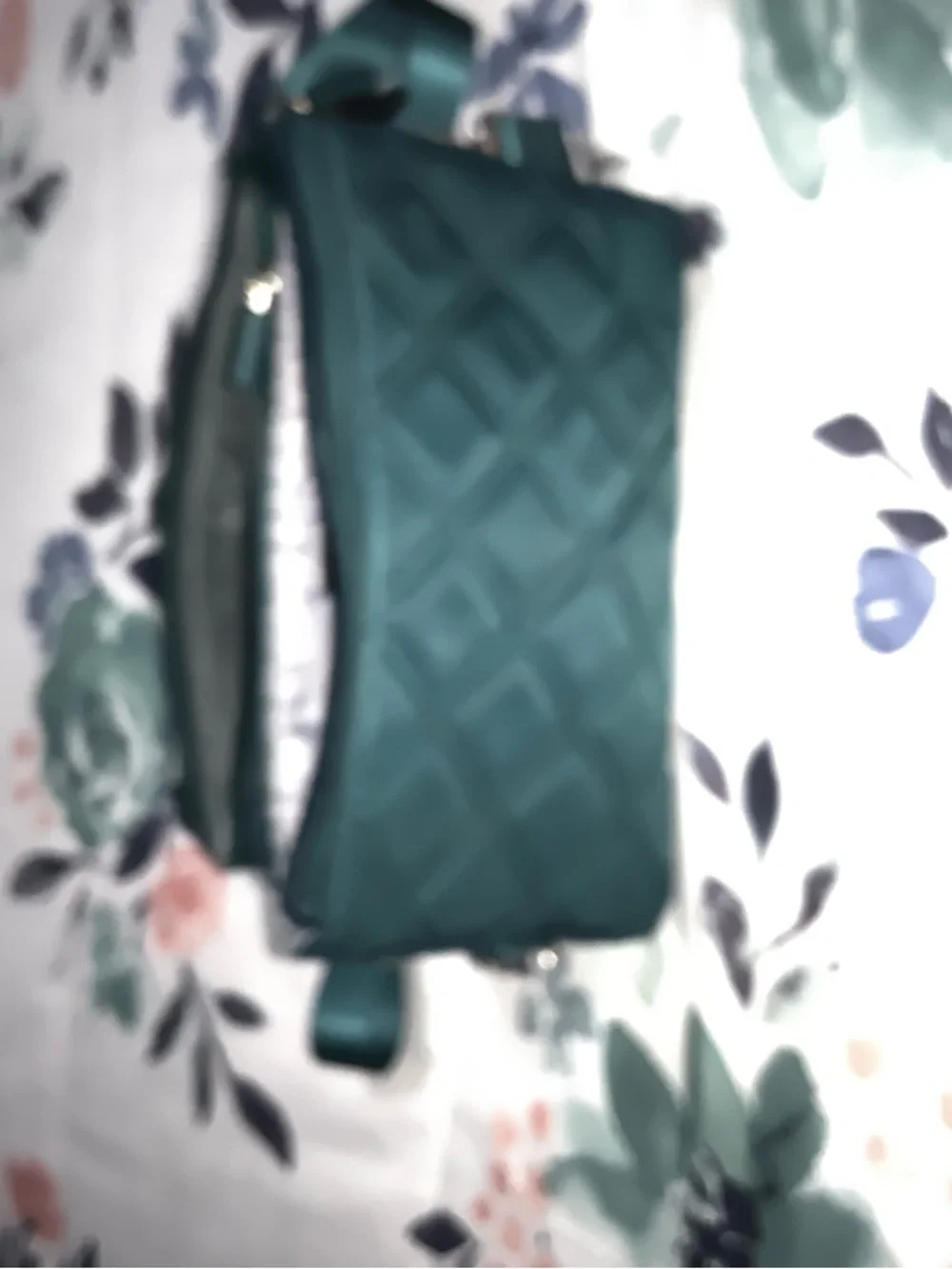 Teal Quilted Crossbody Bag with Adjustable Strap - Women - Picture 2 of 7
